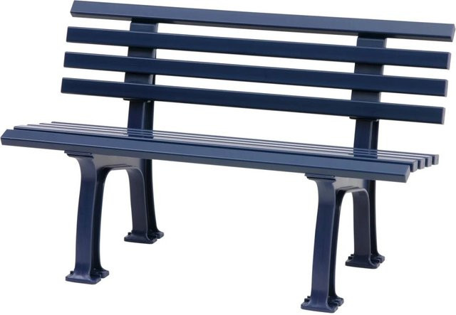 PROREGAL Gartenbank Antigua 2 Sitzer in Blau aus UV-beständigem Witterungskunststoff, H x B x T: 74 x 120 x 54 cm - Bild 1