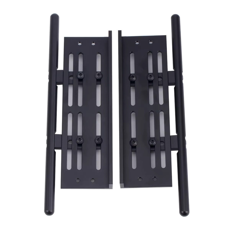 Fimonda Verstellbare Aluminium-Rock-Slider-Seitenplatten, 1:10, Schwarz, Metall, Zubehör - Bild 3