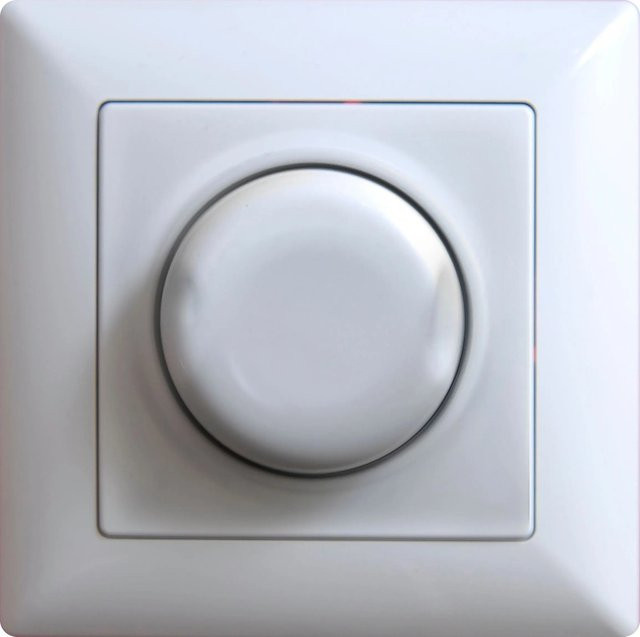 Günsan Visage Dimmer Switch 1000W Weiß für Unterputzmontage - Bild 1