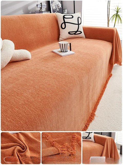Wasserdichter Anti-Katzenkratz Sofabezug von Yiran Furniture in Creme, Universal Vollbezug aus Polyester, B/T: 180 x 130 cm - Bild 1