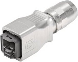Weidmüller RJ45 Kupplungsgehäuse Sensor-Aktor-Steckverbinder unkonfektioniert aus Metall in Silber, 10 Stück - Bild 1