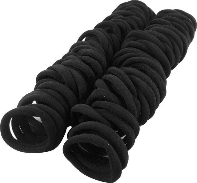 100 Stück Haargummis Schwarz Elastisch Nahtlos, Haarband Zopfhalter - Bild 1