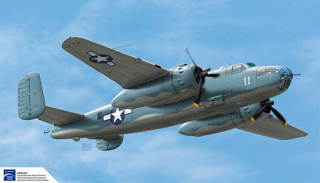 Academy USMC Pbj-1D B-25 Mitchell, Modellfahrzeug, 1:48 - Bild 1