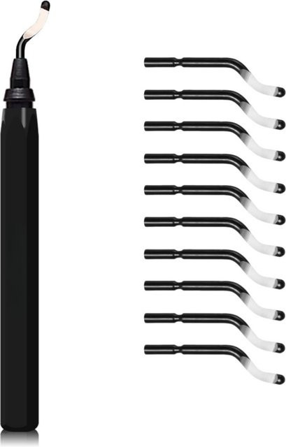 Entgratungswerkzeug-Set RB1000 mit schwarzem Metallgriff und Drehklingen für Metall, PVC, Kunststoff, Kupfer und Harz - Bild 1