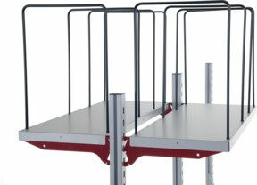 Rocholz Fachteiler System Flex offen, 4-er Set, schwarz, Bügelweite: 30 cm, Höhe: 30 cm, Breite: 40 cm - Bild 1