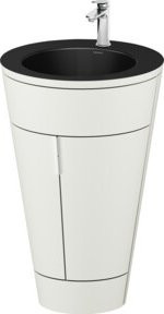 Duravit Waschtischunterschrank Starck 1 c-bonded Set in Nordweiß matt, B/T/H: 56 x 60,5 x 86,4 cm - Bild 1