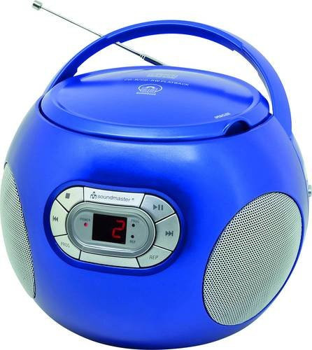 Soundmaster SCD2120BL CD-Radio mit UKW und AUX in Blau - Bild 1