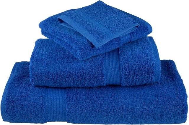 vidaXL Premium-Handtücher SOLUND, 10er-Set, Blau, Baumwolle, B/H: 50 x 100 cm, 600 g/m² - Bild 1