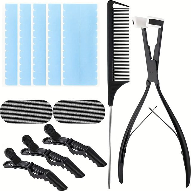 URmeili Haarverlängerungs-Werkzeugset, Klebeband-Haarverlängerungszange - Bild 1