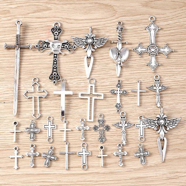 Tusember Anhänger, Jesus-Kreuz-Motiv, Silber, Unisex - Bild 1
