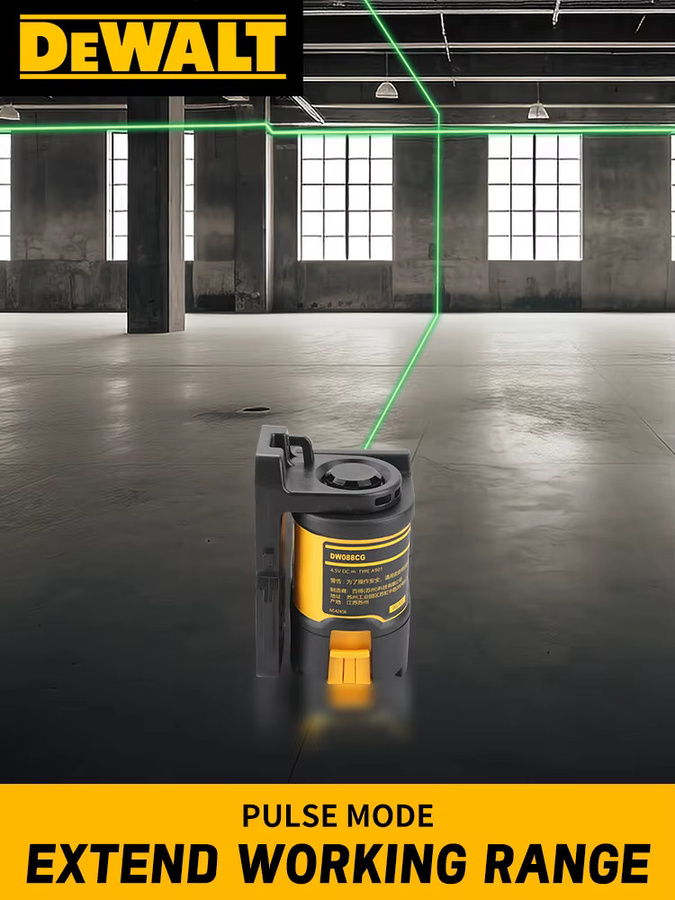 DeWalt DW088CG 2-Linien-Laser-Nivelliergerät mit grünem Strahl, selbstnivellierender Kreuzlinienlaser für horizontale und vertikale Anwendungen - Bild 6