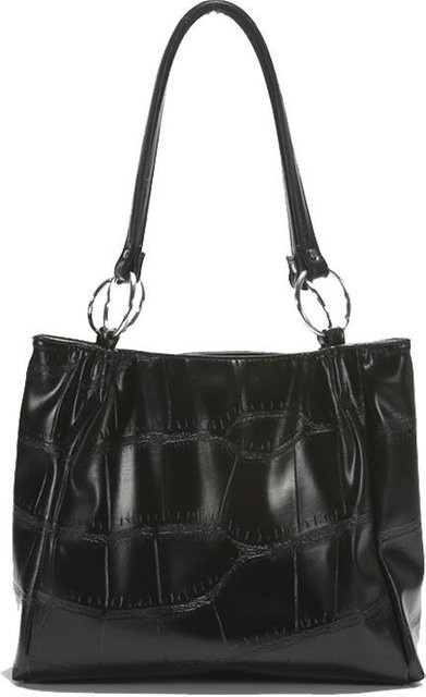 JMG Bags Tote-Damentasche, schwarz, Steinmuster, Damen - Bild 1