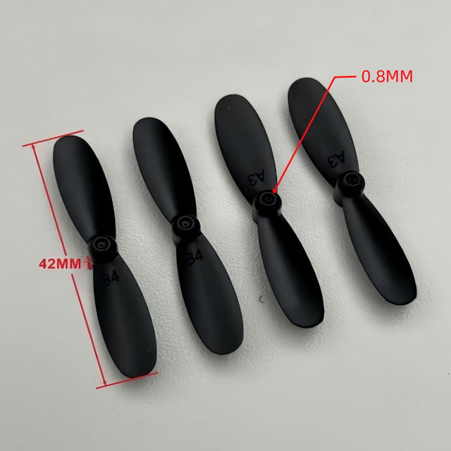 EVANOVM Propeller, 20-teiliges Set, 42mm, 0,8mm Bohrung, Schwarz, Kunststoff - Bild 1