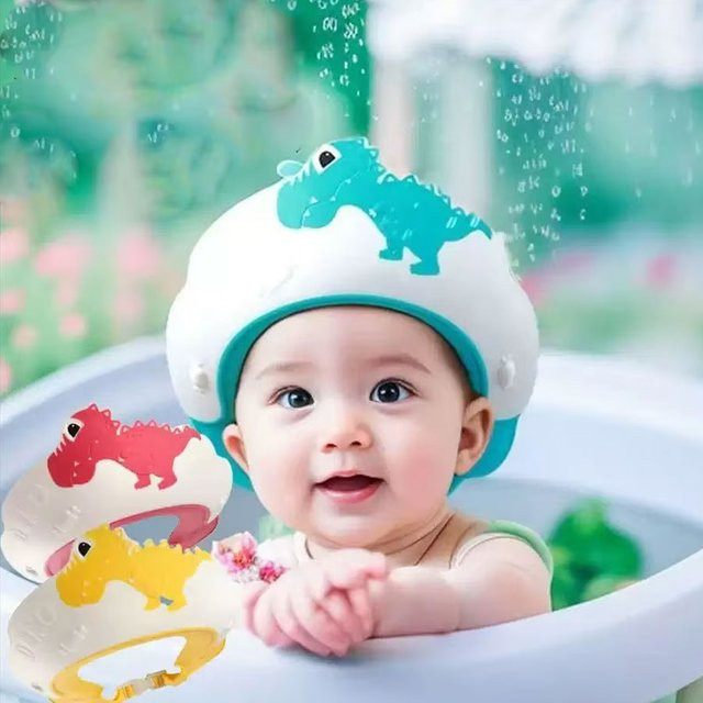 Silikon Gehörschutz-Kappen für Baby Shampoo und Badetassen in Blau - Bild 1