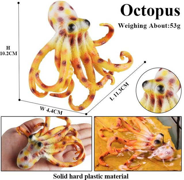 Oenux Meeresleben Tintenfisch Krake Actionfigur 3-6 Jahre - Bild 1