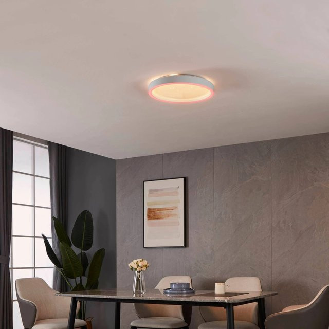 Eglo LED-Deckenleuchte Montemorelos-Z in Weiß, modern und dimmbar mit RGBW-Funktion - Bild 1