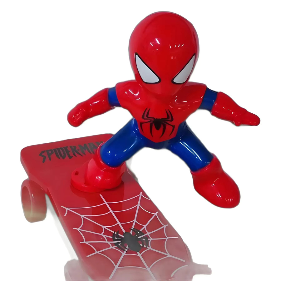 Hot Toys Marvel Spiderman Automatische Flip Rotation Skateboard, Stunt Roller, mit Sound - Bild 5