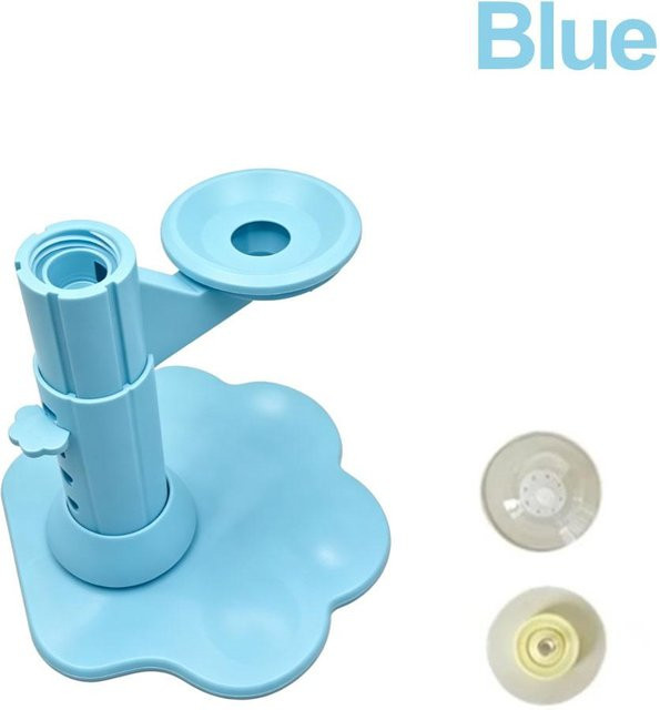 Oudun Verstellbarer Katzen-Wasserspender, Automatischer Katzen-Wasserspender ohne Strom, Katzen-Wasserfontäne in Blau - Bild 1