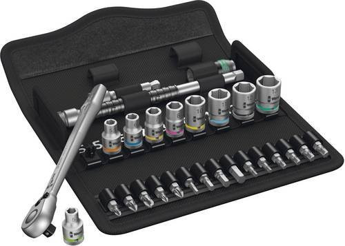 Wera Zyklop Metal 8100 SA 8 Knarrensatz mit Steckschlüsseln und Bits, 28-teilig, 1/4 Zoll Antrieb - Bild 1