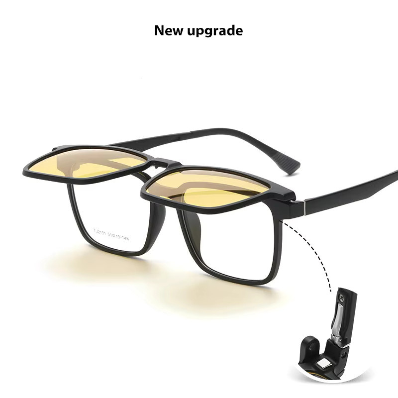 CCspace Korrektionsbrille Clip-On, Vollrand, TR90, Unisex, Schwarz - Bild 3
