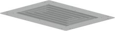 Siemens Dach aus Stahl in Grau, B: 80 cm, L: 50 cm - Bild 1
