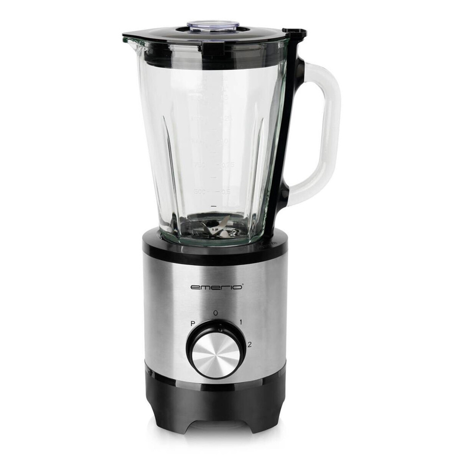 Emerio Standmixer BL-130988 in Silber und Transparent mit Edelstahl und Glasbehälter, B/H/T: 18 x 37 x 22 cm - Bild 3