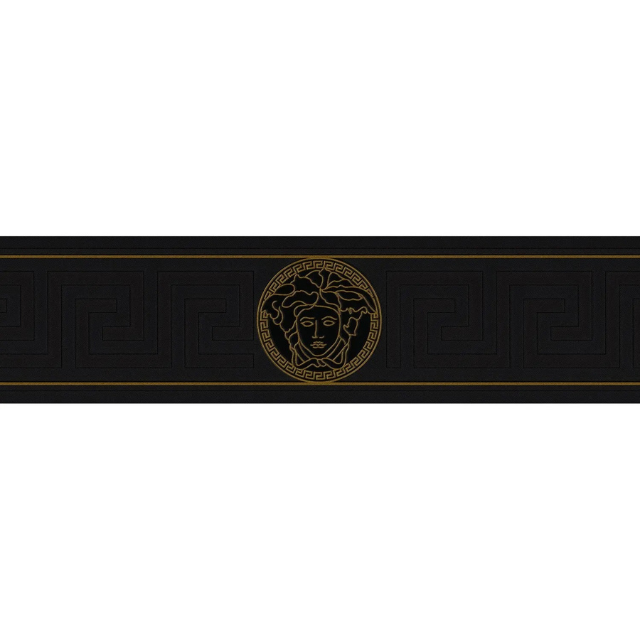 Profhome Luxus Tapete Ornament Art Deco in Schwarz und Gold, glänzend, B: 0,13 m x L: 5,00 m - Bild 2