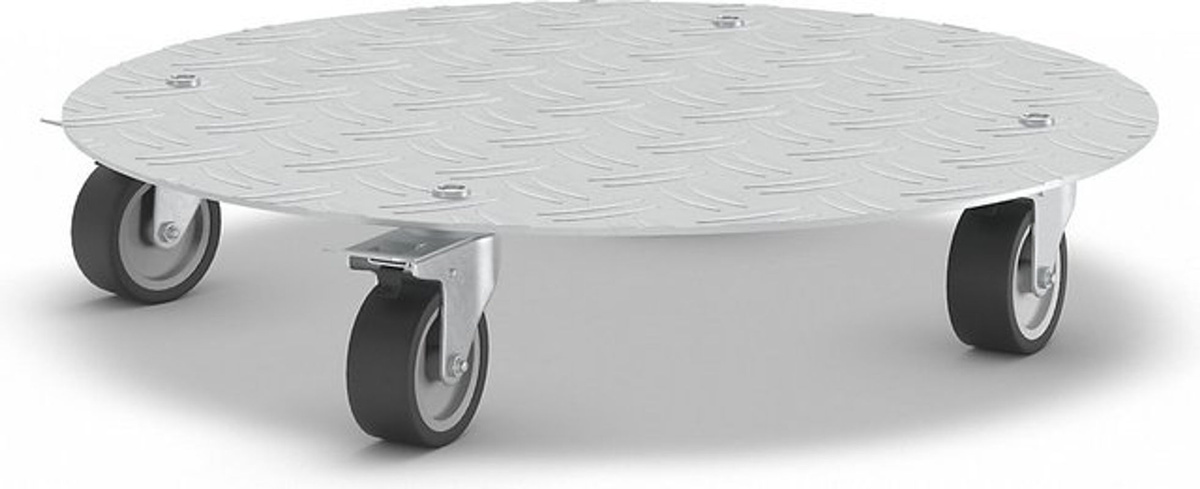 Wagner System Pflanzenroller Alaska aus Aluminium in Silber mit Riffelblech Ø 38 cm - Bild 2