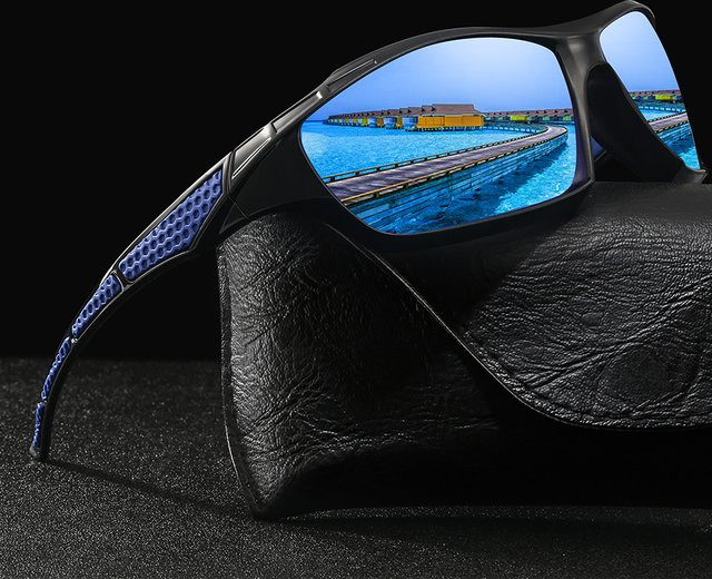 WSZ Sportsonnenbrille, Vollrand, rechteckig, Kunststoff, Unisex, black - Bild 1
