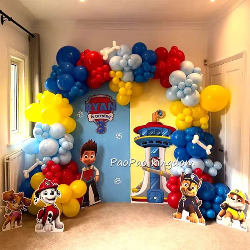 PAW Patrol Ballon-Girlande Set für Kindergeburtstage und Babypartys mit mehrfarbigen Aluminiumfolienballons - Bild 1