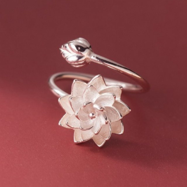 YDSMOSO Ring, 925 Silber, Lotusblume, Damen - Bild 1