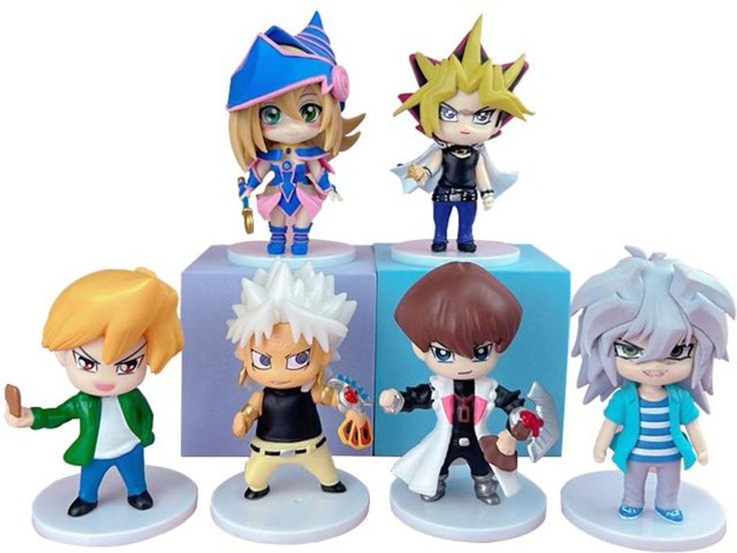 6er Set Yu-Gi-Oh Anime-Figuren von MIFEN mit Yugi Muto, Joey Wheeler, Magierin und Seto Kaiba in Multicolor, Höhe: 9,5-12 cm - Bild 1