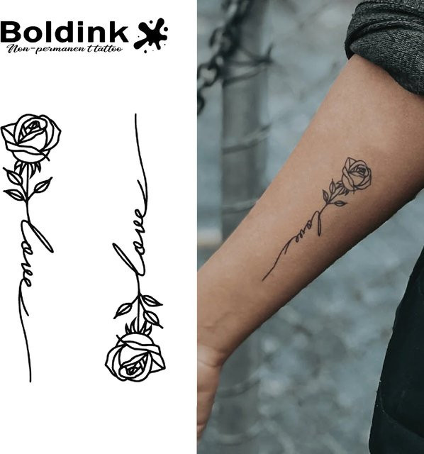 Boldink Temporäres Tattoo, wasserfest, semi-permanent, hält bis 15 Tage - Bild 1