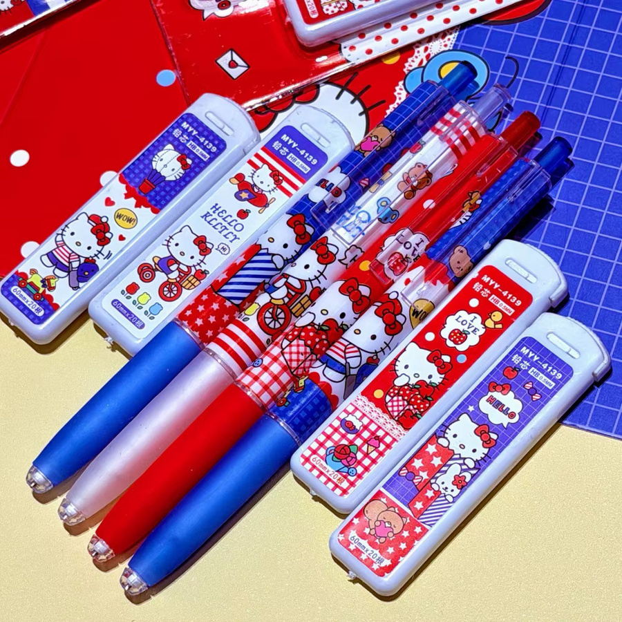 Sanrio Hello Kitty Druckbleistift mit 0,5 mm Mine in Mehrfarben für Schulbedarf - Bild 2