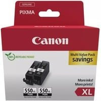 Canon PGI-550PGBK XL Tintenpatronen Doppelpack, Schwarz, 2 x 15 ml - Bild 1