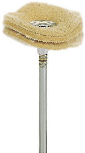 Proxxon Micromot Wildlederpolierscheiben Set, 2 Stück, Beige, für Metall und Holz - Bild 1