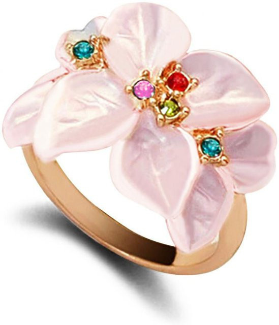 CLE Ring, Eisenlegierung, Weiß, Kristall, Damen - Bild 1