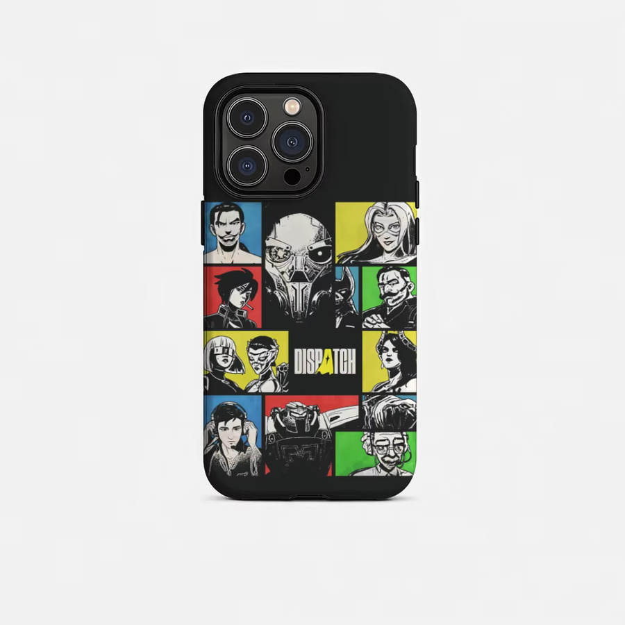 Spiel D-Dispatch Handyhülle für iPhone 17 16 15 14 13 12 Pro Max Plus in White Multicolour mit glänzender HD-Doppelschicht-Flüssigkeitshartschale - Bild 5