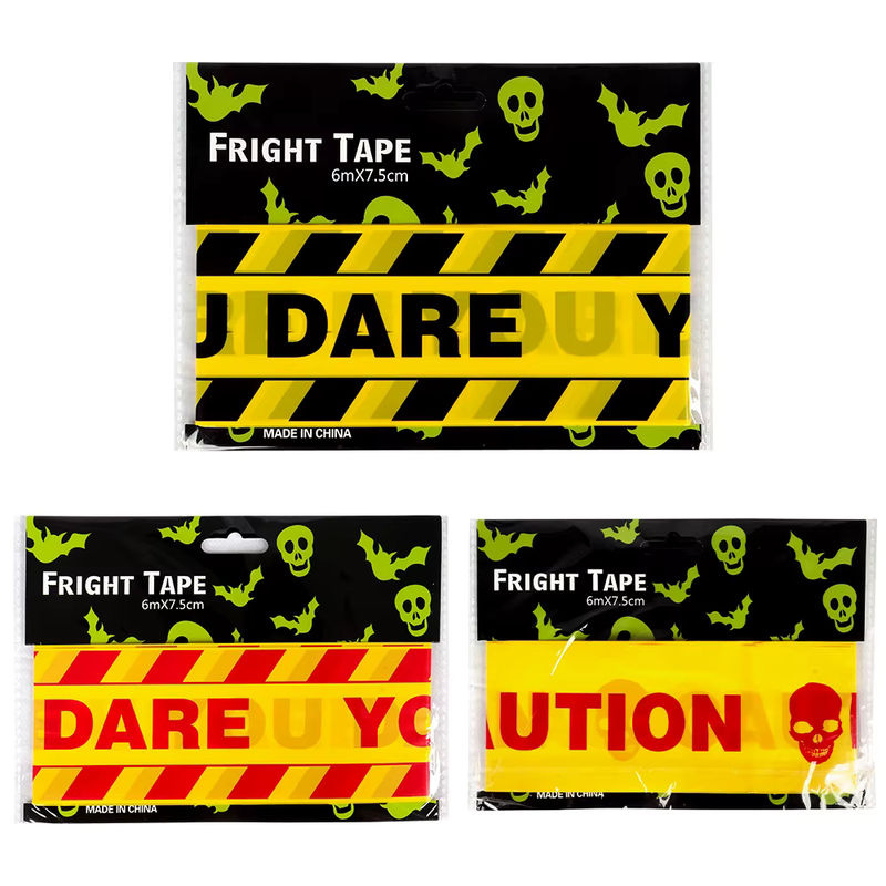 WEIGAO Halloween Warnband Dekoration gestreift mehrfarbig Kunststoff B: 7,5 cm, H: 6 cm - Bild 2