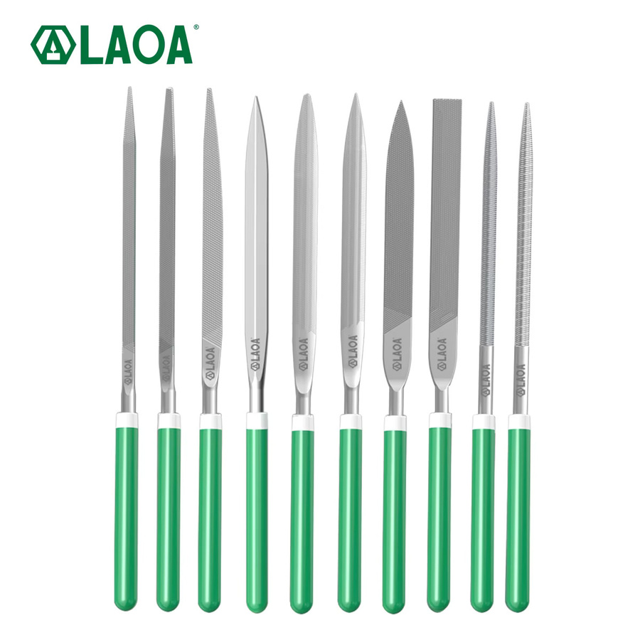 LAOA Diamantfeilen-Set für Schmuckherstellung und DIY-Handwerk aus Stahl und Holz, 6-teilig - Bild 6
