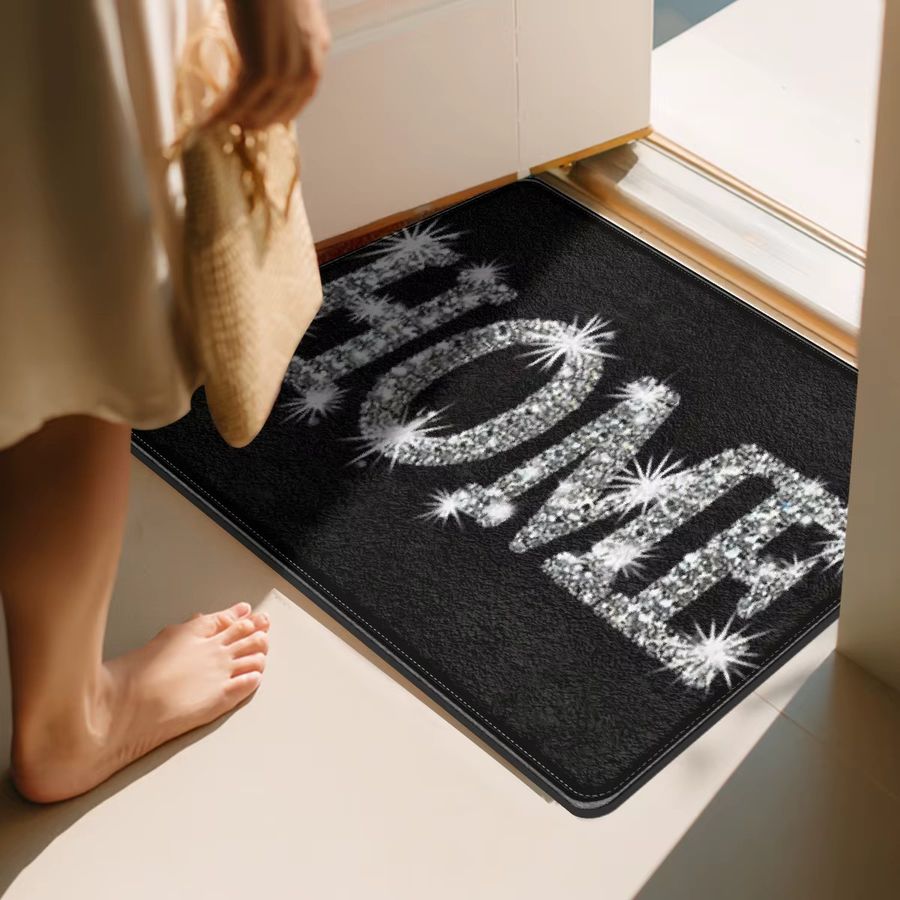 VIKAMA Minimalistischer Heimteppich für Schlafzimmer, Wohnzimmer und Flur, weiche Bodenmatte zur Heimdekoration - Bild 3