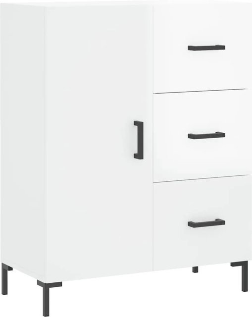 vidaXL Sideboard Hochglanz-Weiß B/T/H: 69,5 x 34 x 90 cm - Bild 1