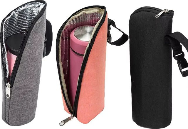 Isoliertasche für Babyflaschen in Grau als Thermotasche und Kinderwagen-Hängetasche - Bild 1