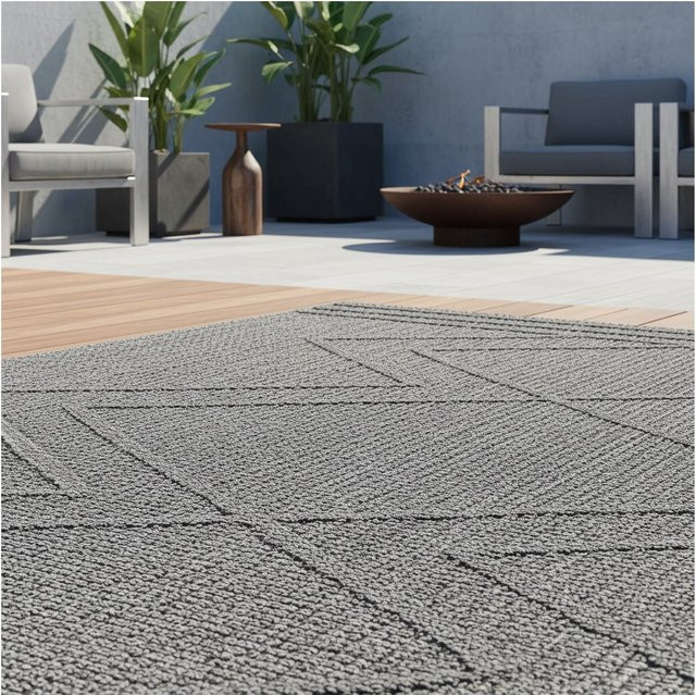 Outdoor-Teppich IMST von Kadima Design in Grau im Boho-Stil aus Polypropylen, B: 160 cm, T: 230 cm - Bild 1