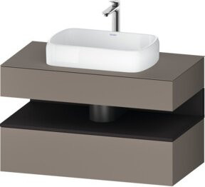 Duravit Waschtischunterschrank Qatego in Grau Matt, Wandmontage, B/T/H: 100 x 55 x 60 cm - Bild 1