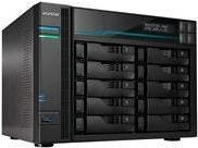 Asustor Lockerstor 10 Pro AS7110T NAS-Server in Schwarz mit Ethernet/LAN und USB - Bild 1