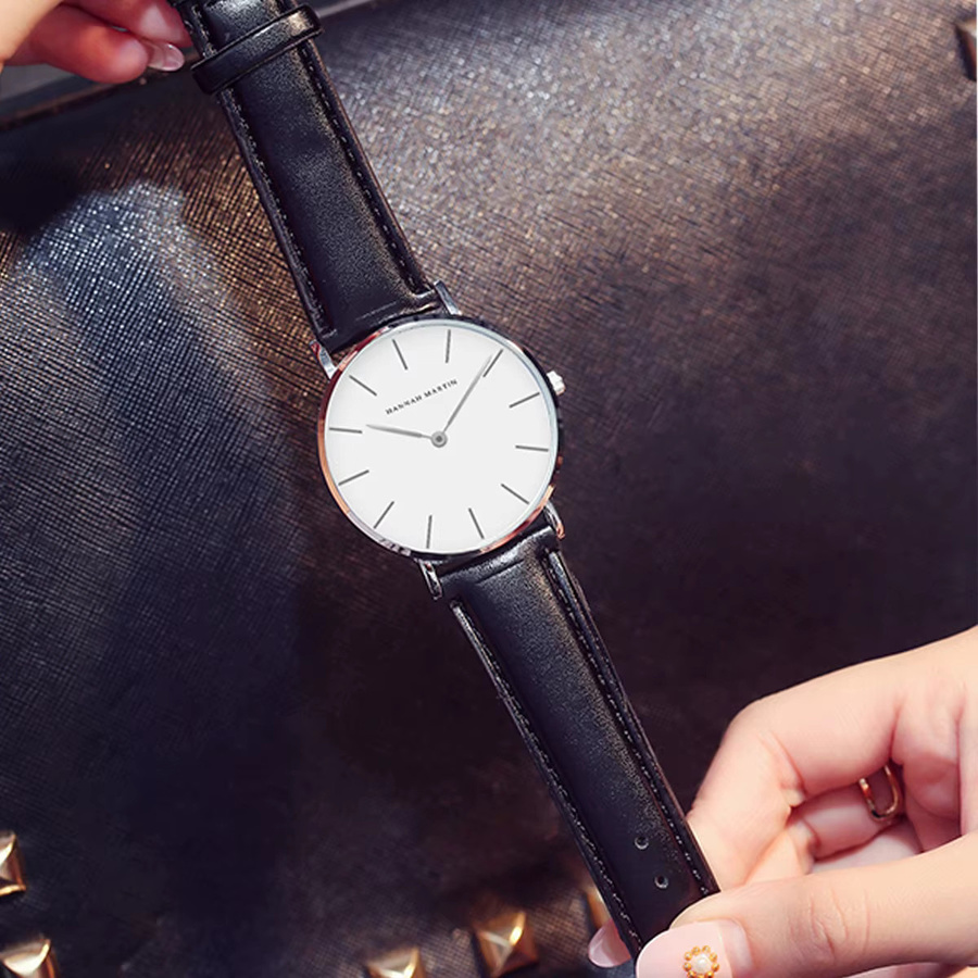 Hannah Martin Armbanduhr, Quarz, Leder, Roségold, 36 mm, Damen - Bild 1
