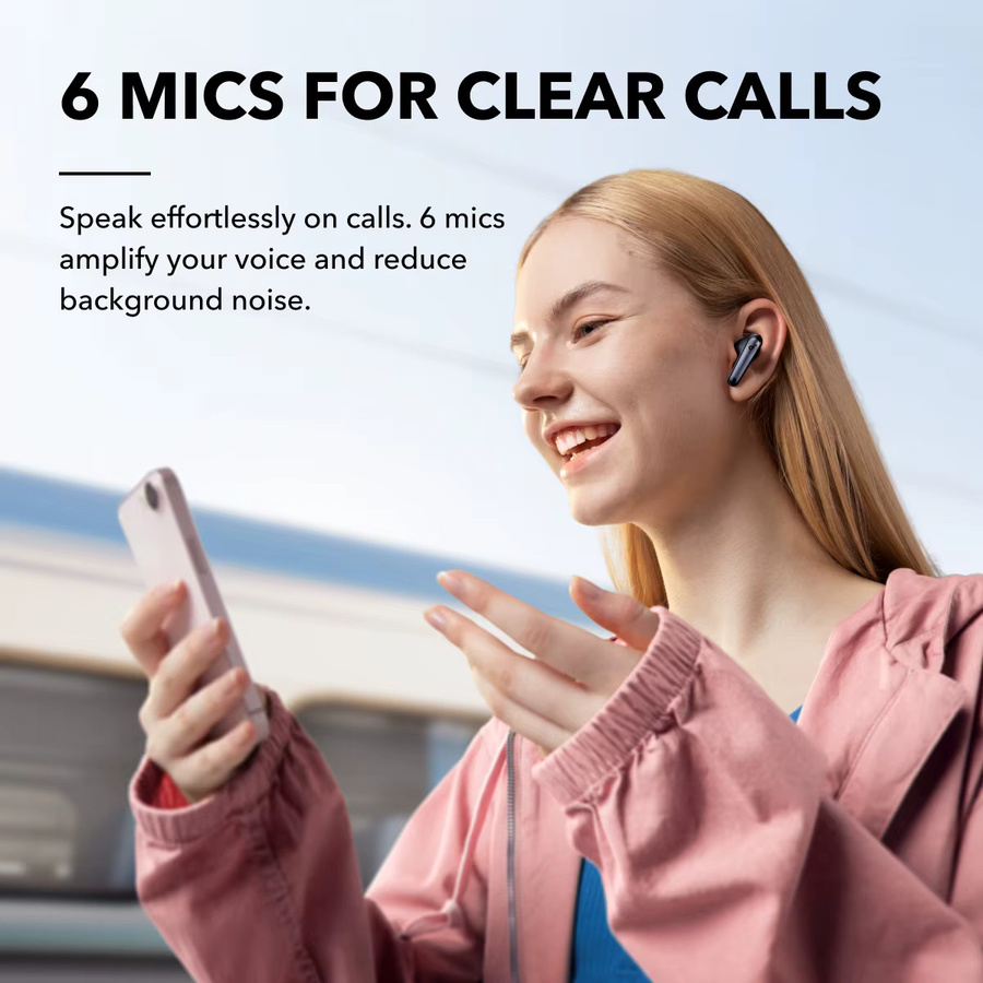 Soundcore by Anker Liberty 4 NC Bluetooth 5.3 In-Ear-Kopfhörer mit adaptiver Geräuschunterdrückung in Schwarz - Bild 6