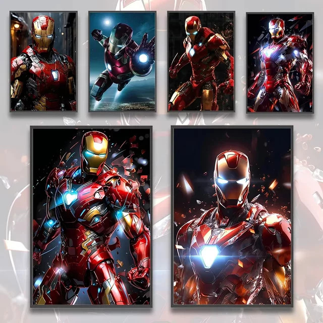 Beast Kingdom Avengers Diamantmalerei Poster Marvel Superhelden Wandkunst Multicolor - Bild 1