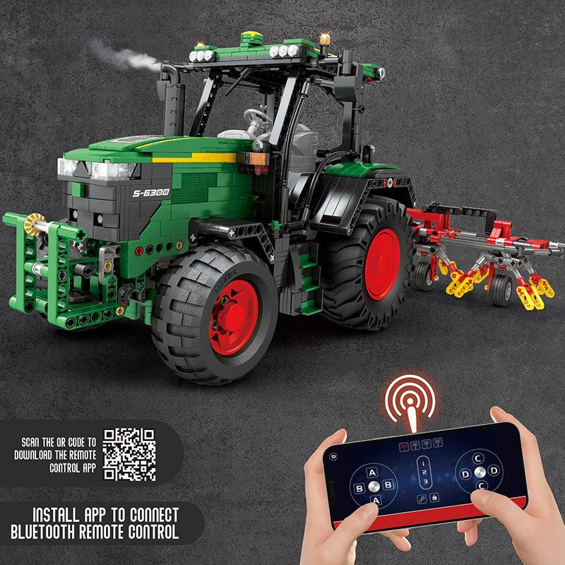 Linyi toy Bausteine Traktor Gebäude RC App 1828 Teile - Bild 4